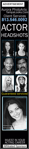 Talent and actor headshot photography and headshots in Tampa Bay. Affiliated advertiser.